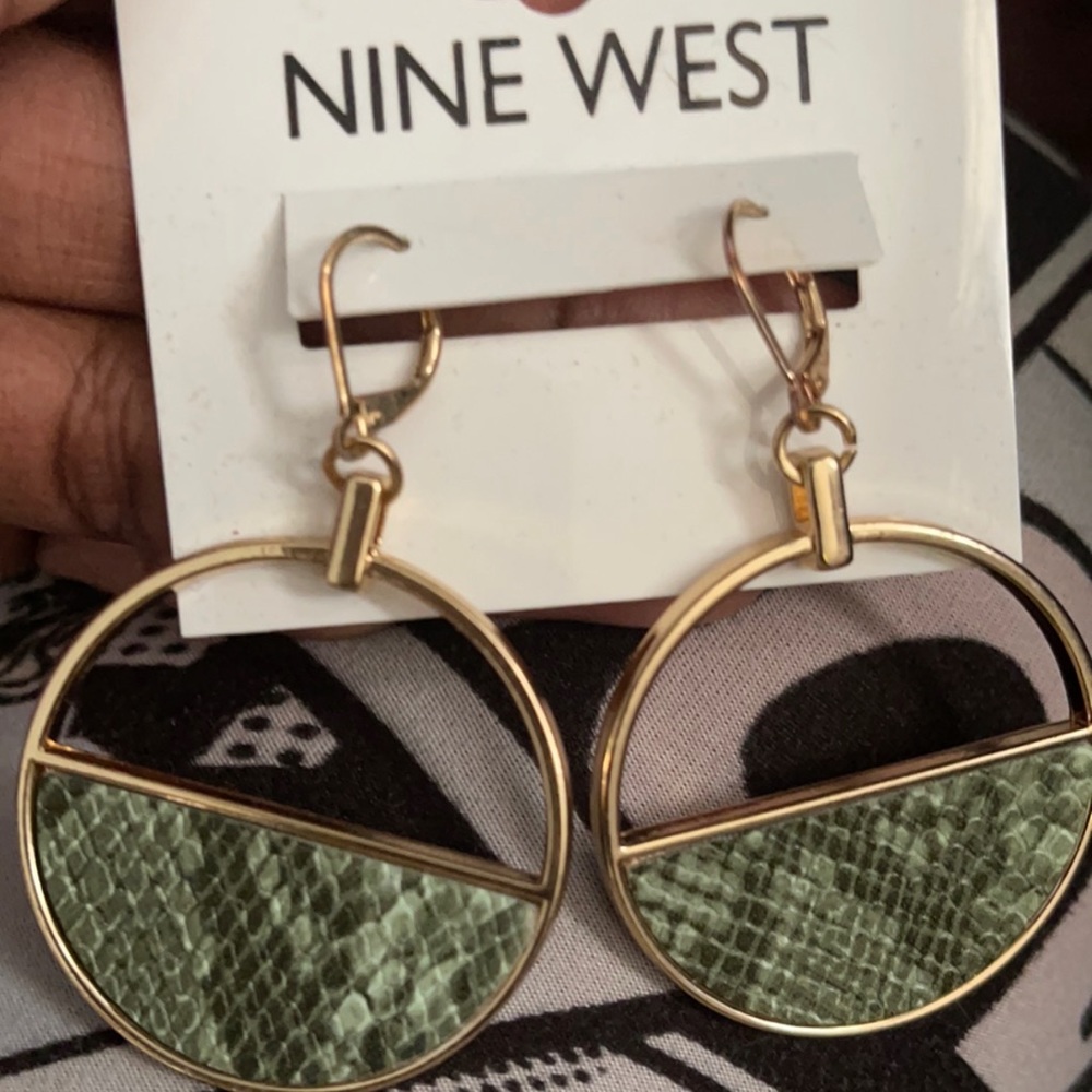 NINE WEST FASHION💚💚💚 PRINT EARRINGS